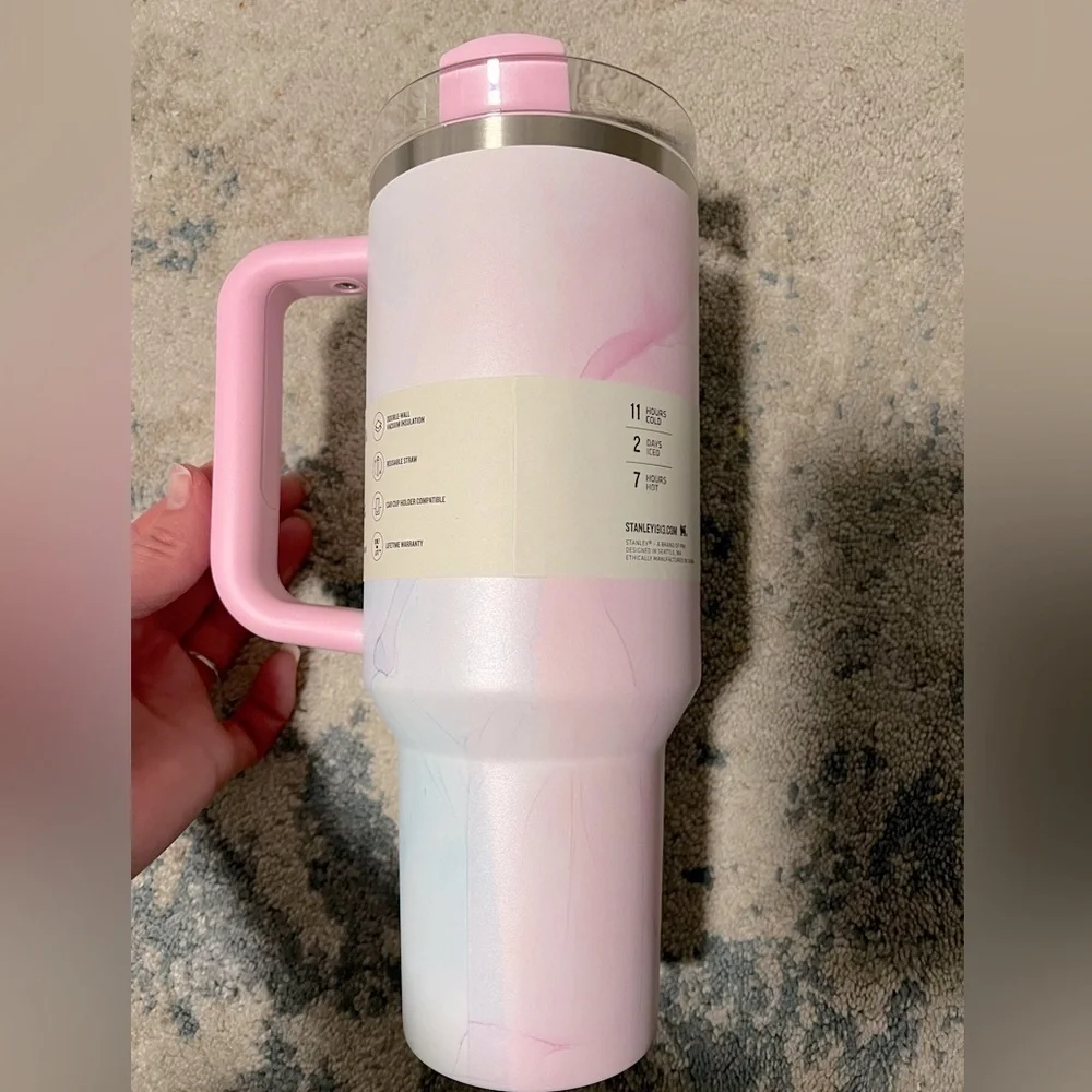 NEW Stanley 40ozStainless Steel H2.0 Flowstate Quencher Tumbler Watercol… - Picture 2 of 5